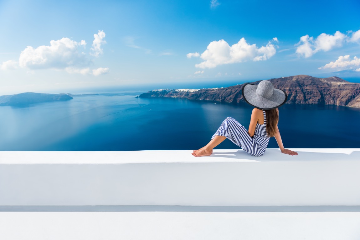 Santorini Overlooking Caldera